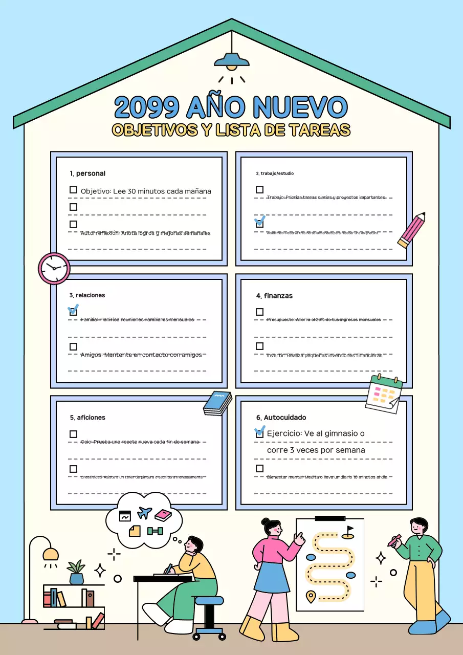 Bonita agenda en azul claro