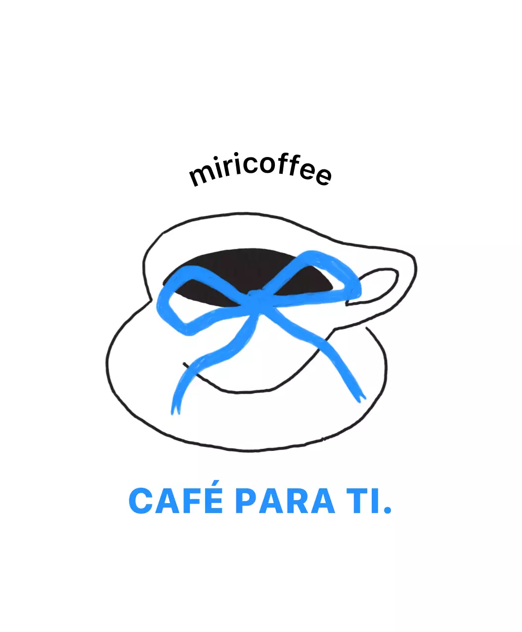 Anuncio de café Blue Simple