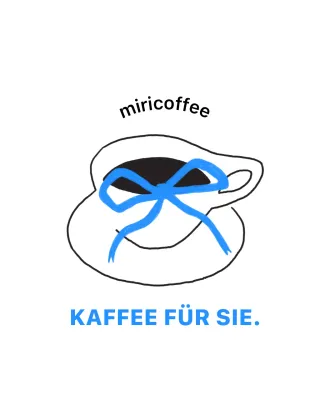 Blue Simple Kaffee-Anzeige