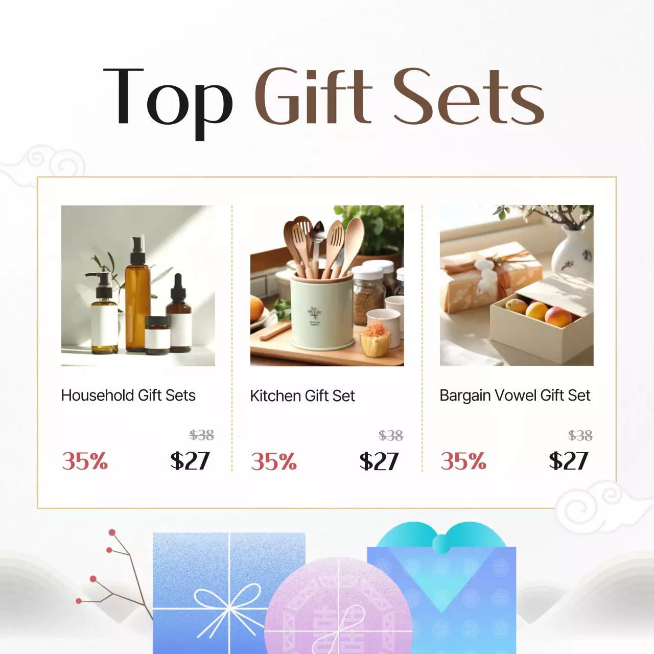 Carrossel de promoção de feriado tradicional laranja no Instagram