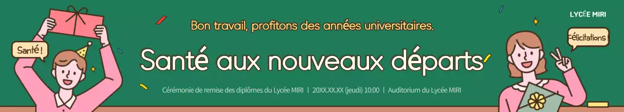 Promouvoir une remise de diplômes verte et jolie