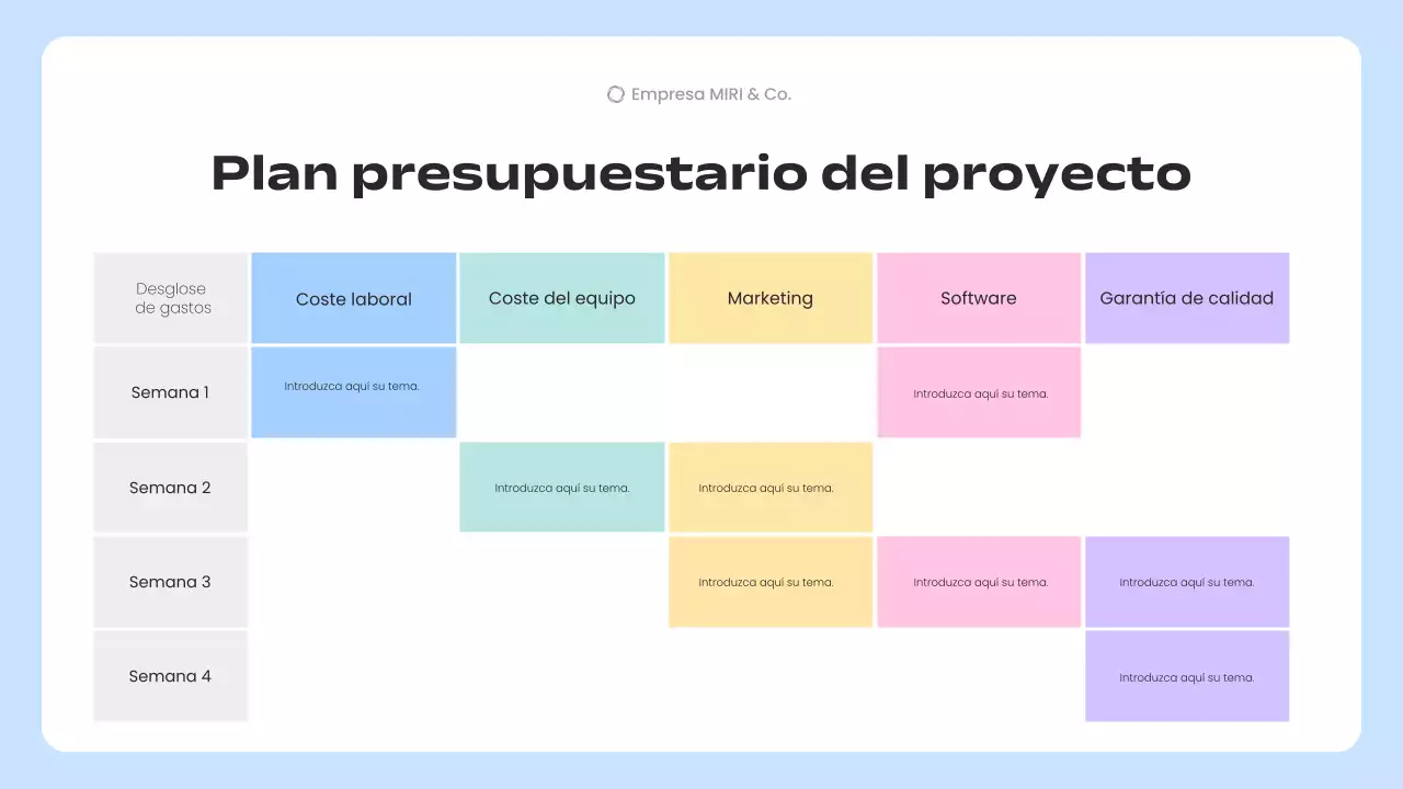 blue modern business plan