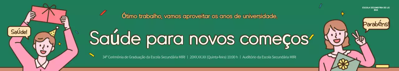 Promover uma graduação escolar verde e bonita