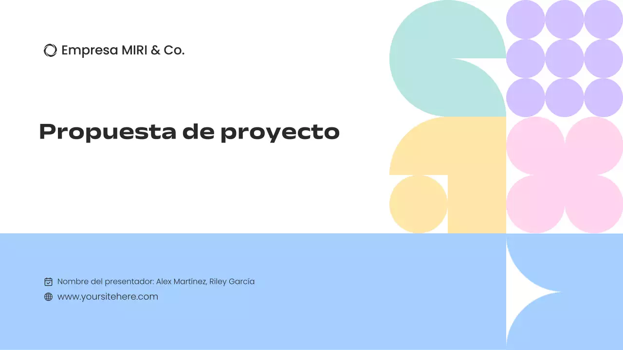 blue modern business plan