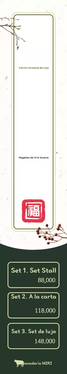 Promoción del tradicional Año Nuevo Beige