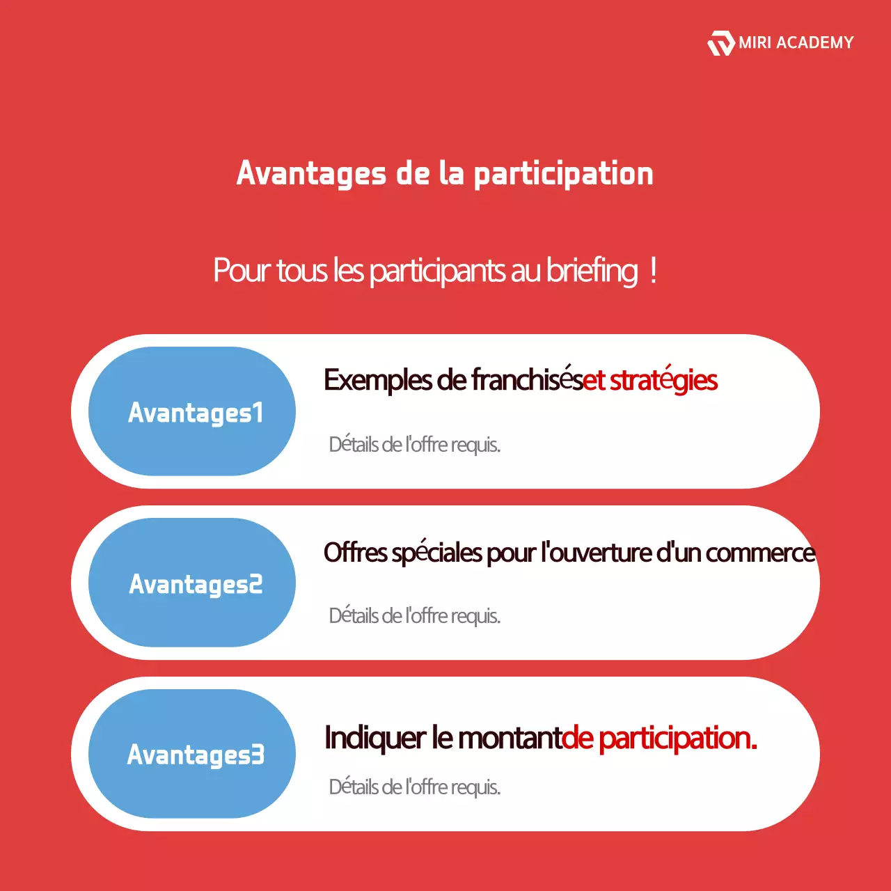 À propos du briefing moderne rouge