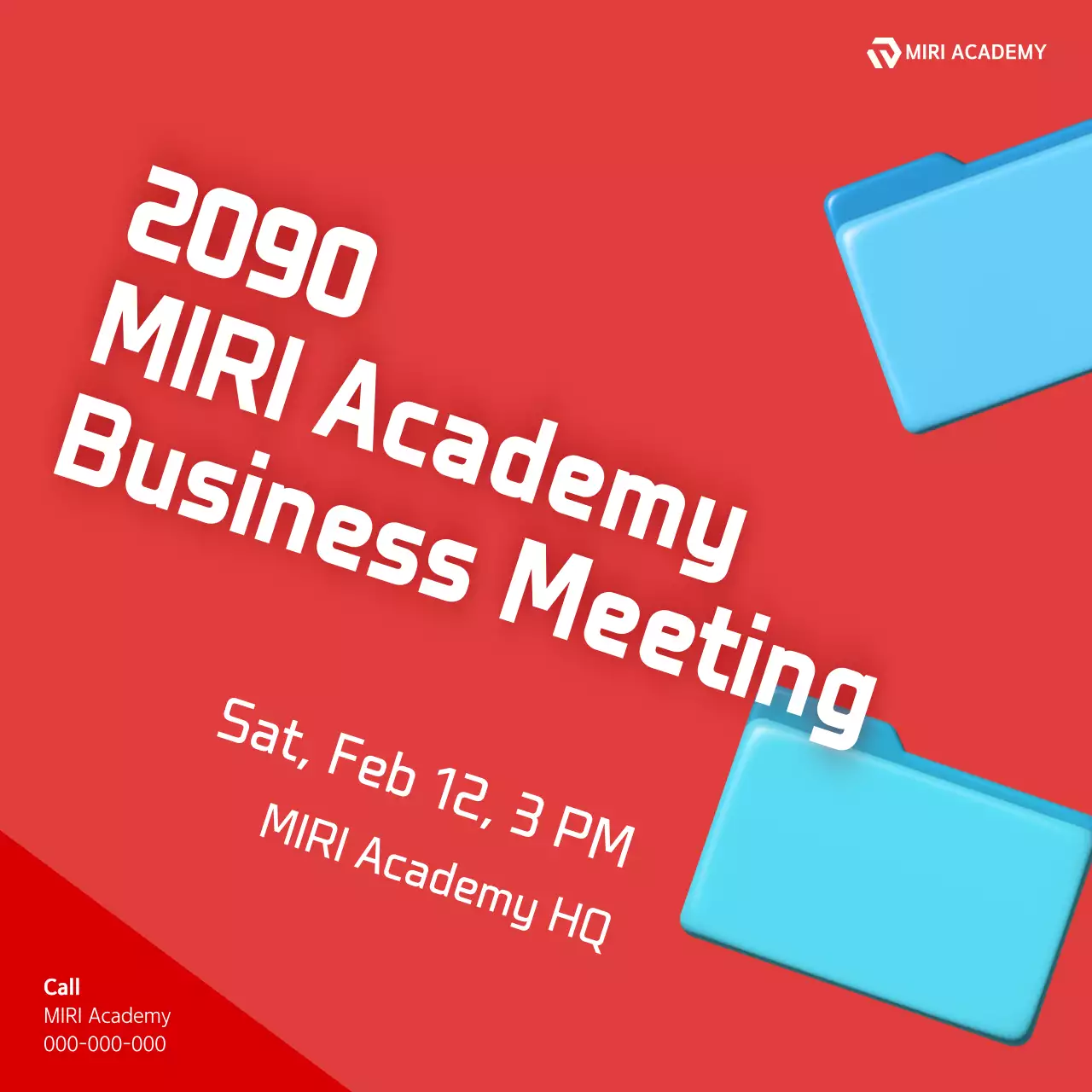 Red Modern Business Meeting Announcement Instagram Carousel