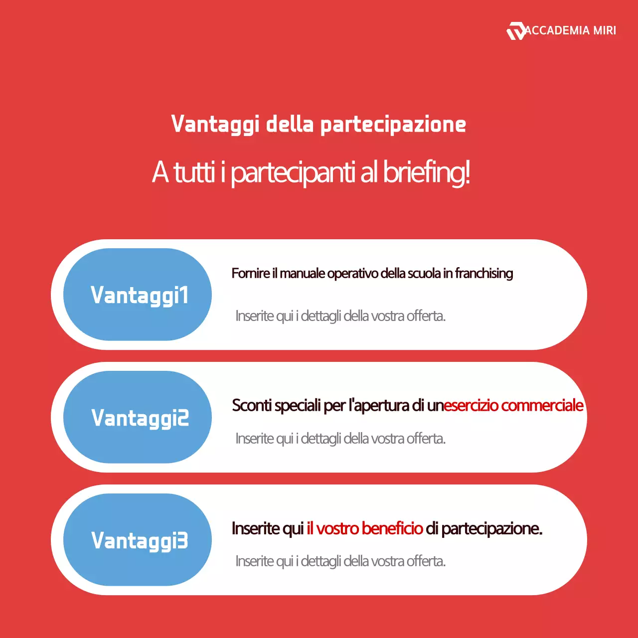 Informazioni sul briefing Red Modern