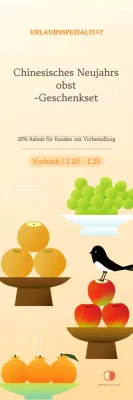 Förderung beigefarbener traditioneller chinesischer Neujahrsprodukte