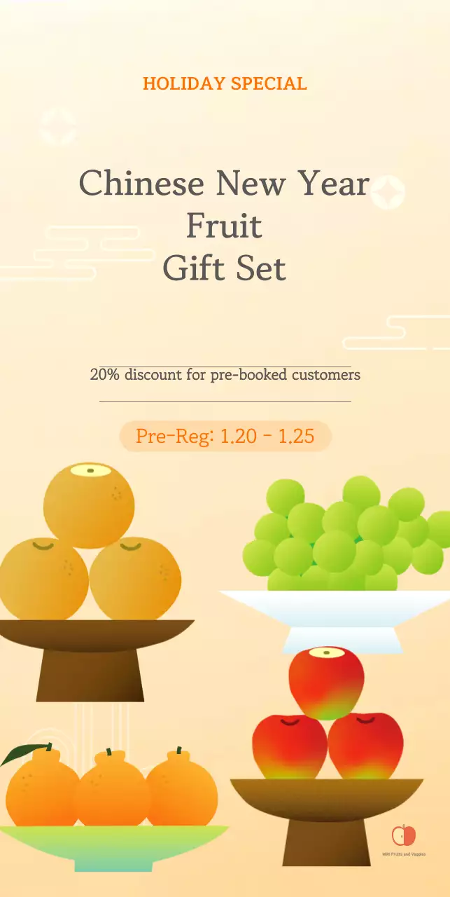 Beige traditional Chinese New Year promotion