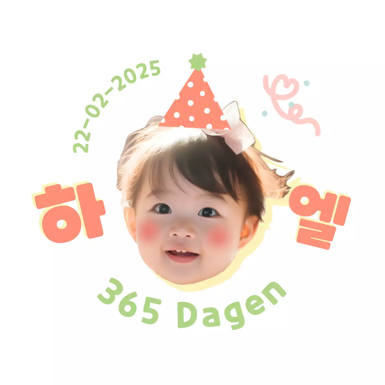 Schattige Baby gezicht verjaardag partij Gunsten Stickers
