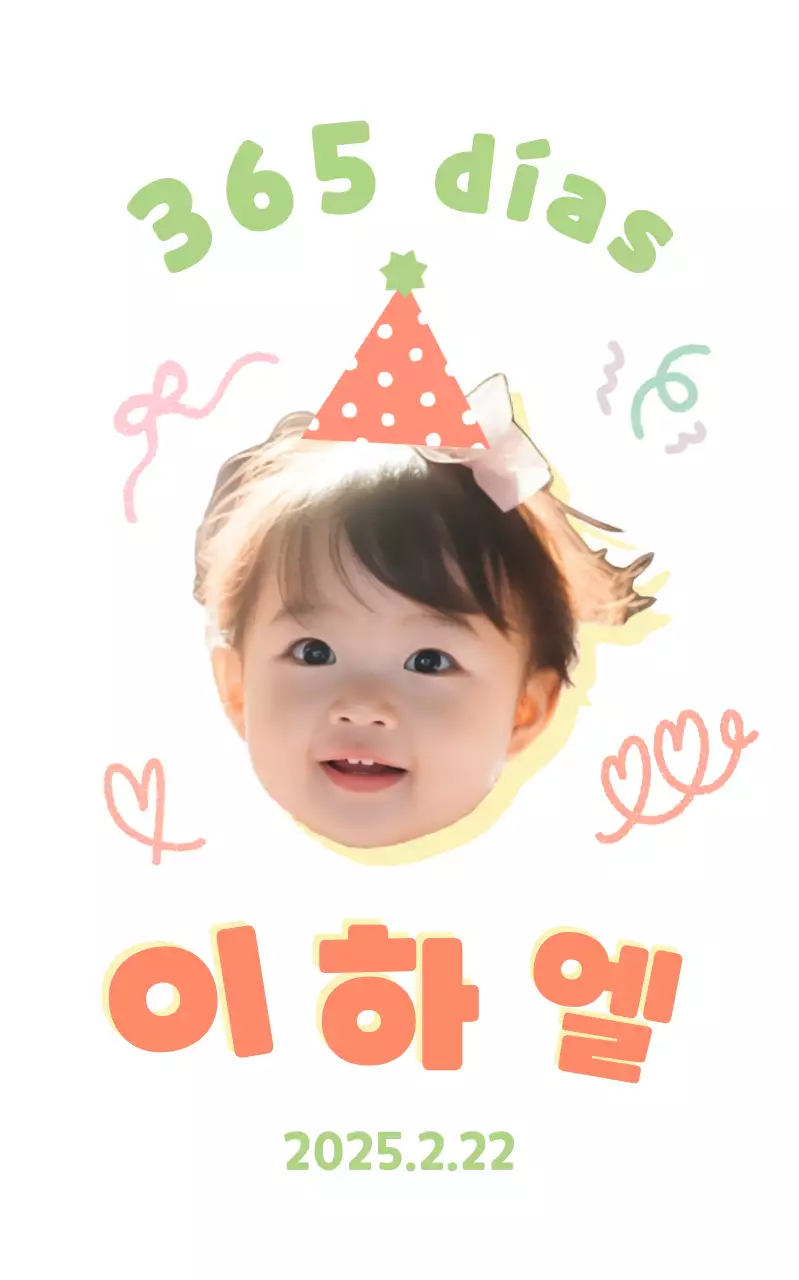 Carita de Bebé Pegatinas para Fiesta de Cumpleaños