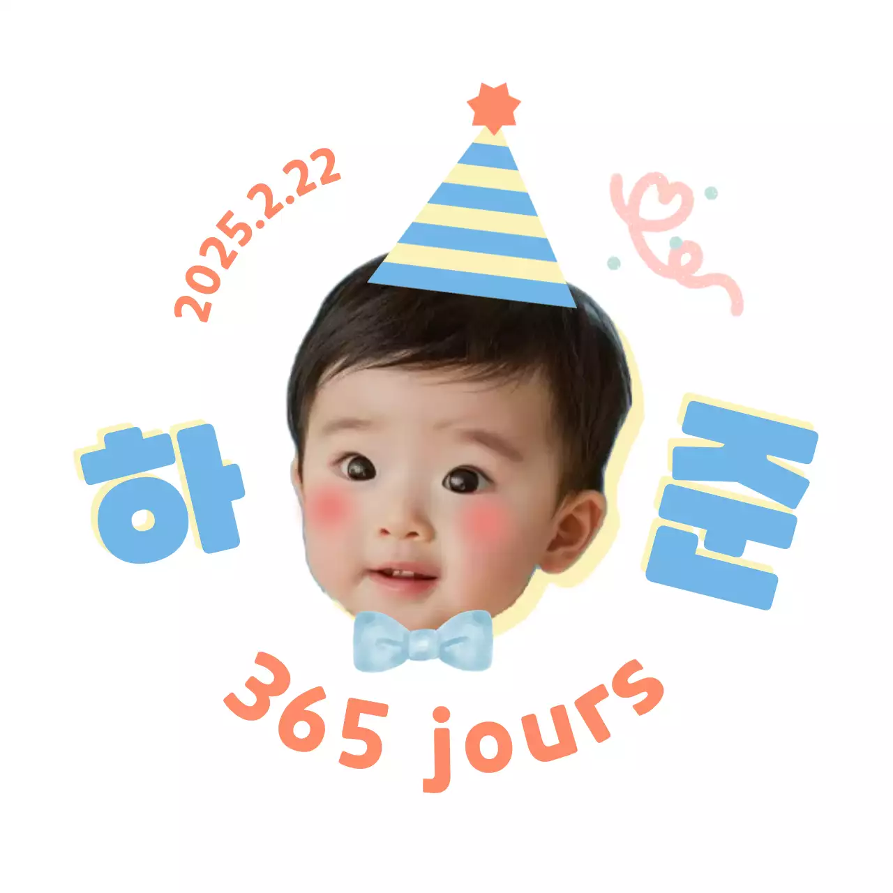 Cute Baby Face Birthday Party Favours Stickers