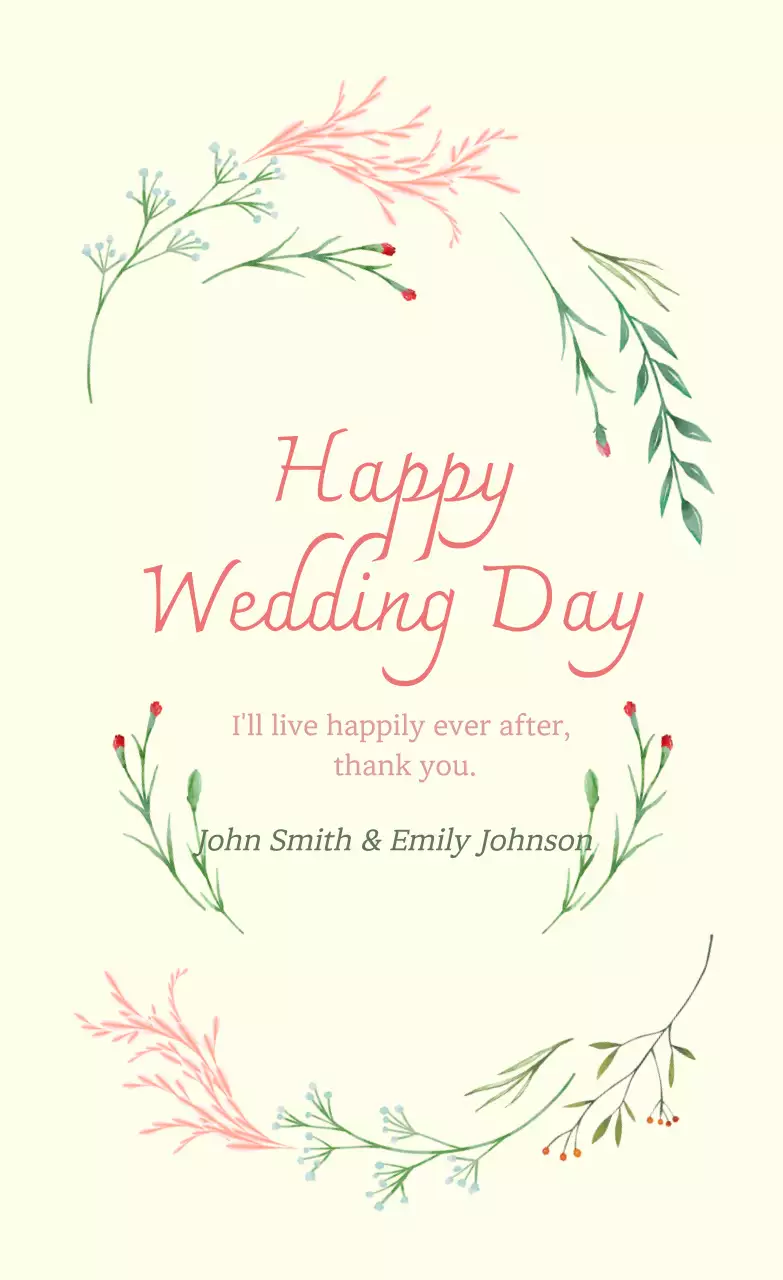 Ivory Elegant Wedding Invitation
