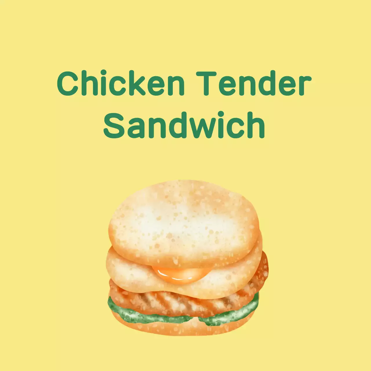 Hướng dẫn thực đơn Sandwich đơn giản màu xanh lá cây