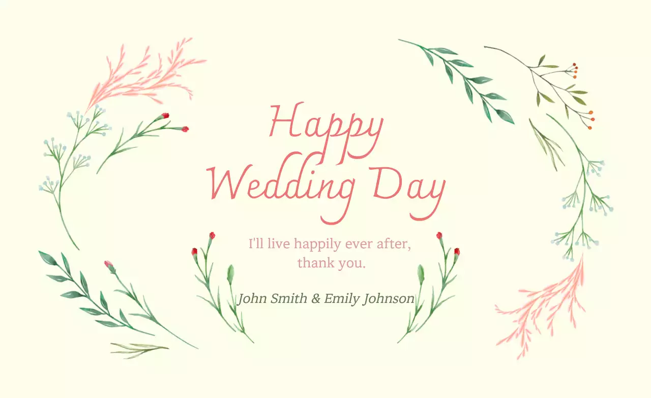 Convite de casamento simples em marfim