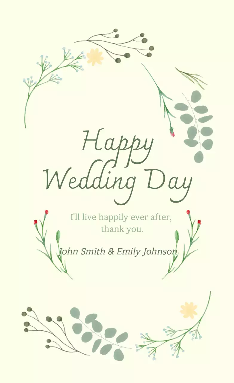 Ivory Elegant Wedding Invitation