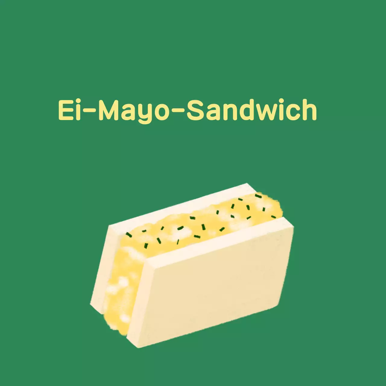 Green Simple Sandwich Menüführer