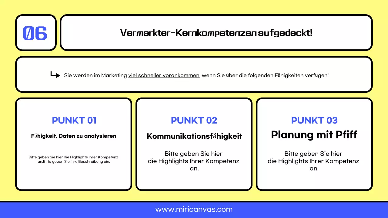 Gelbe und blaue saubere Vermarkter-Karriereressourcen