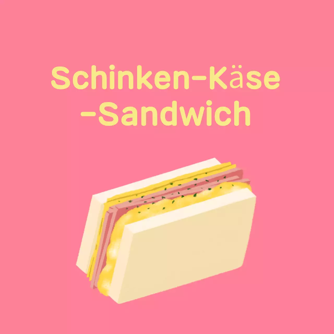 Green Simple Sandwich Menüführer