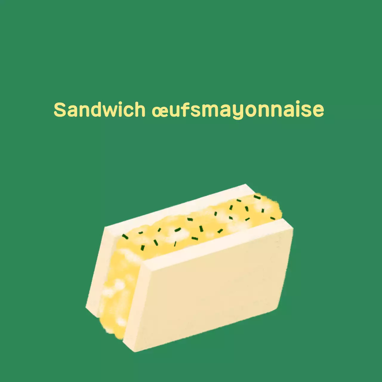 Guide du sandwich vert simple