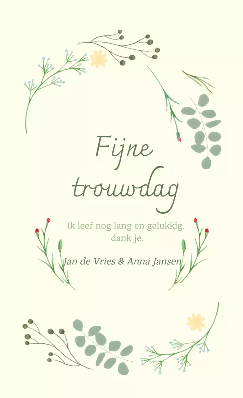 Ivoor elegante huwelijksuitnodiging