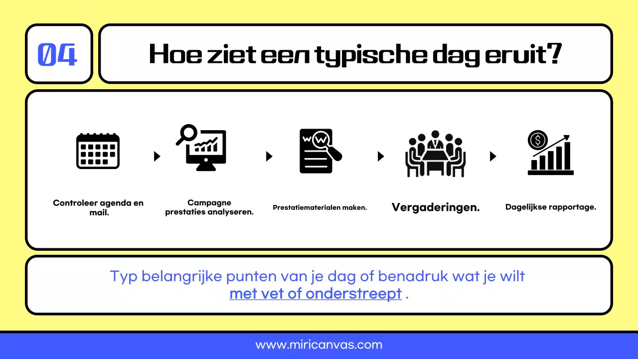 Gele en blauwe bronnen voor een carrière als marketeer