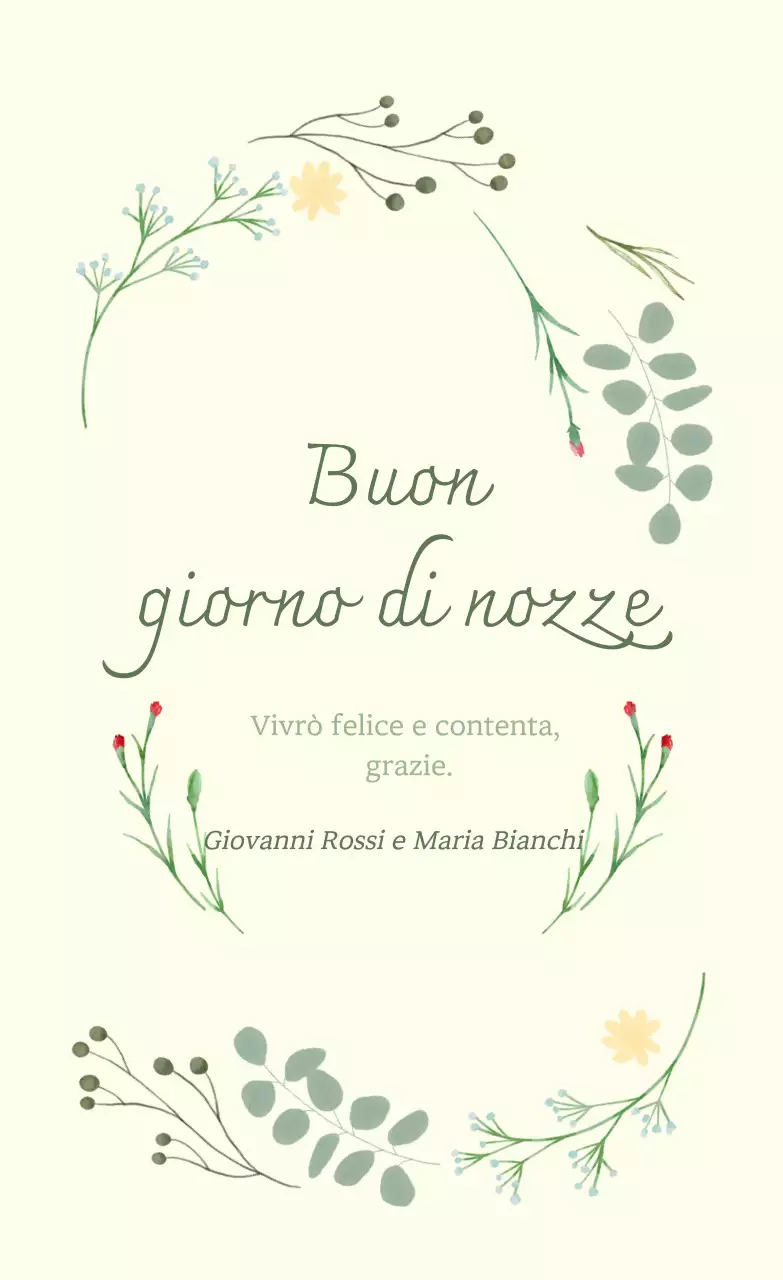 Invito di nozze elegante in avorio