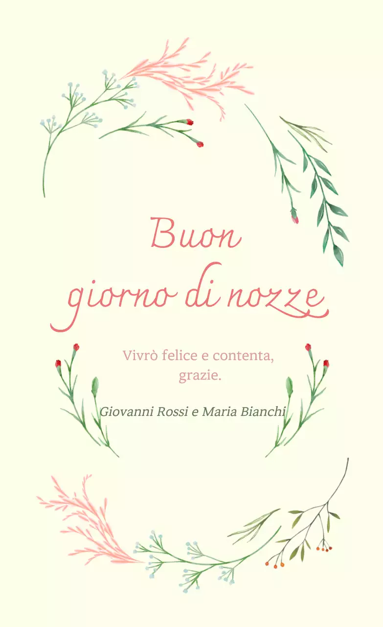 Invito di nozze elegante in avorio