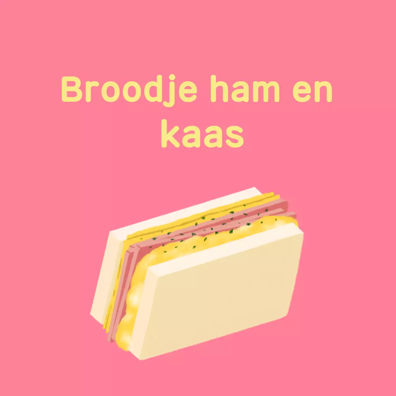 Groene eenvoudige sandwich menugids