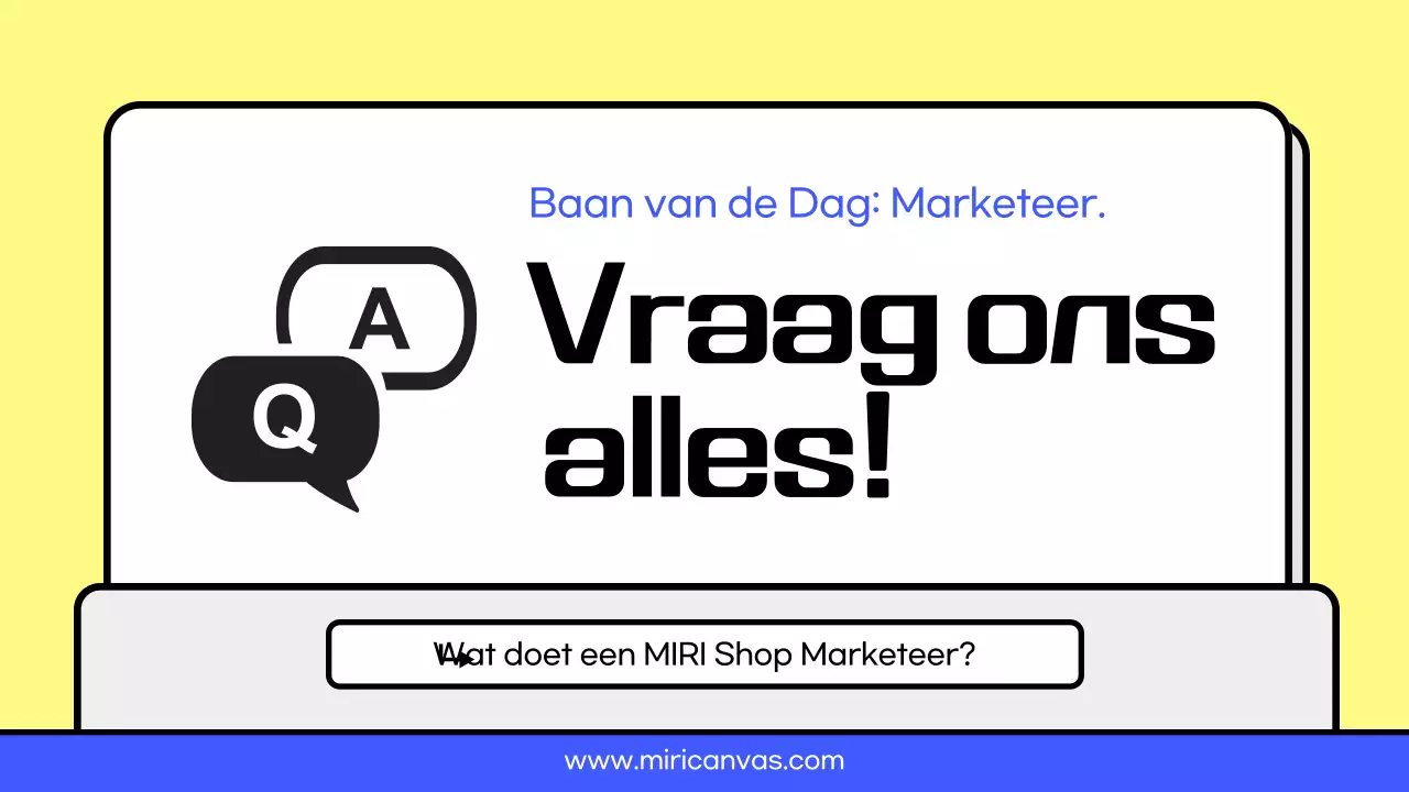 Gele en blauwe bronnen voor een carrière als marketeer