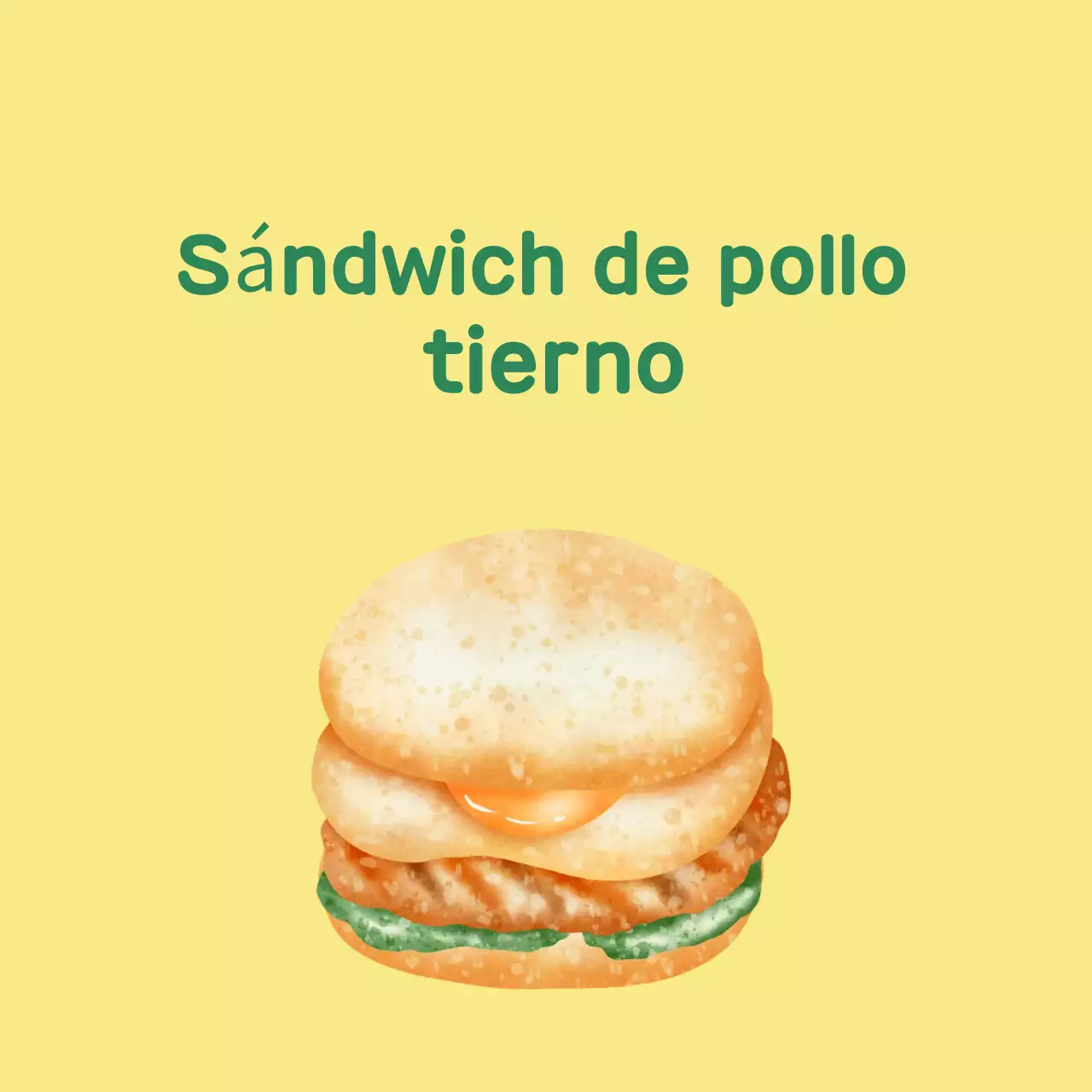 Guía del menú Green Simple Sandwich