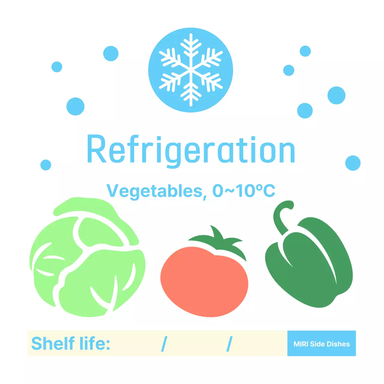 Hướng dẫn phương pháp bảo quản thực phẩm đơn giản màu xanh nhạt