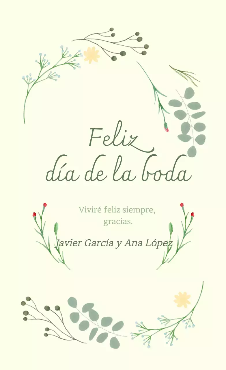 Invitación de boda marfil elegante