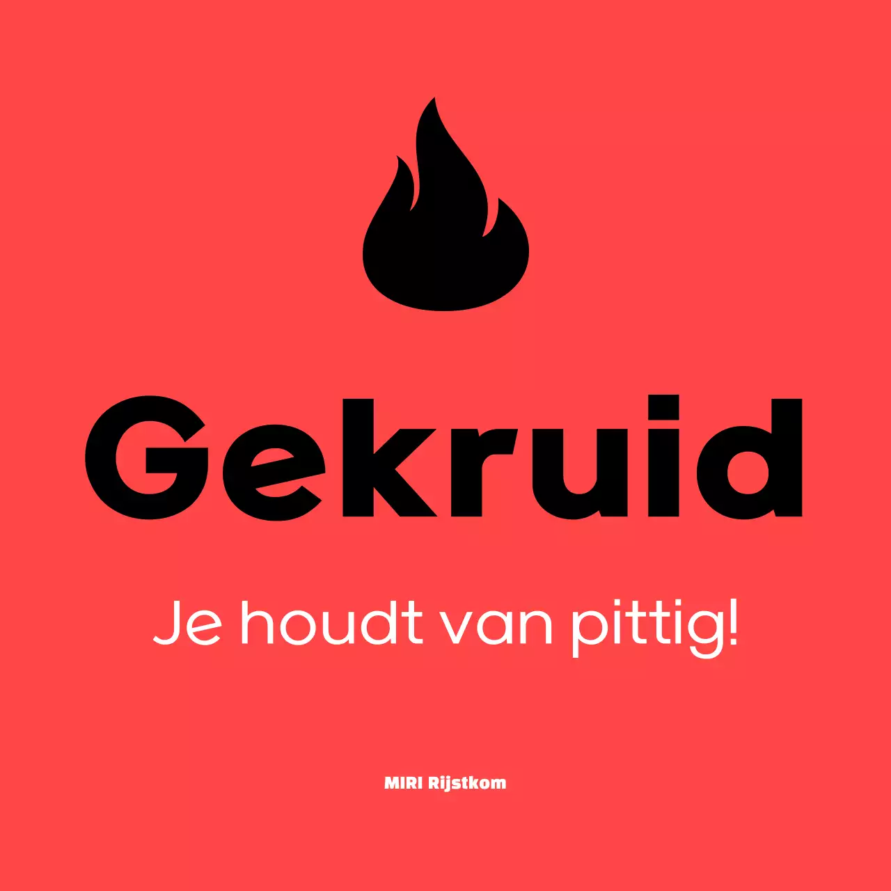 Rode eenvoudige pittige sticker