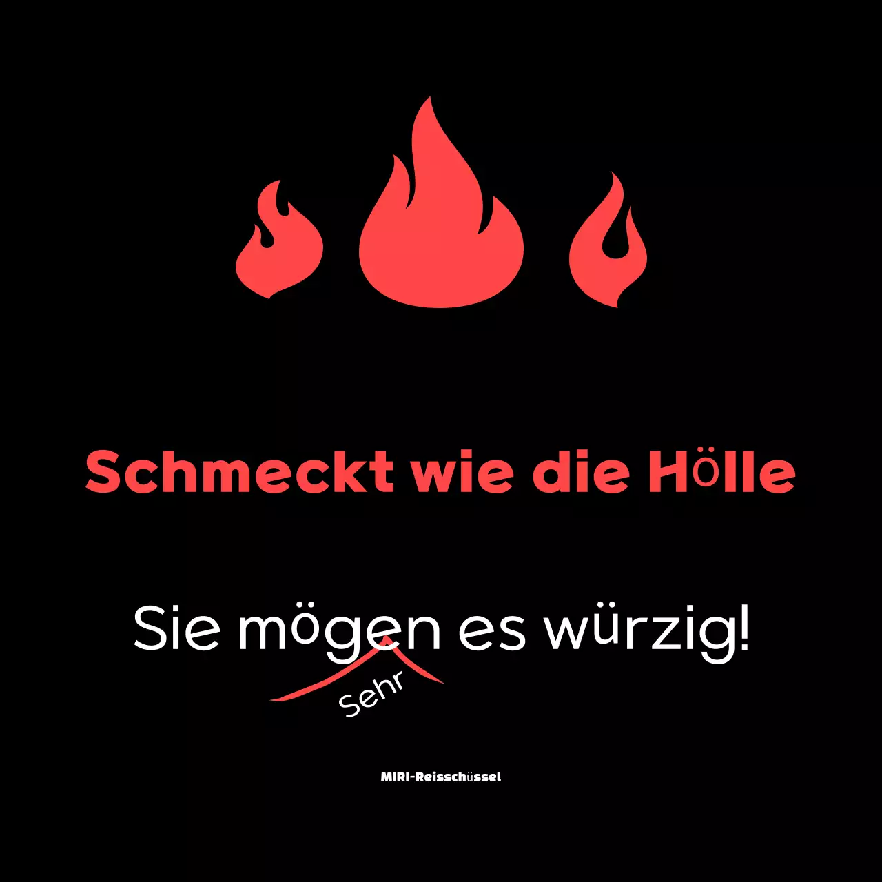 Roter einfacher würziger Aufkleber