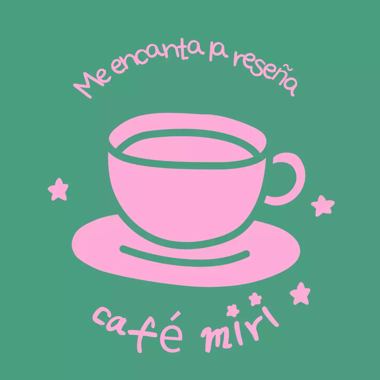 Logotipo azul de cafetería sencilla