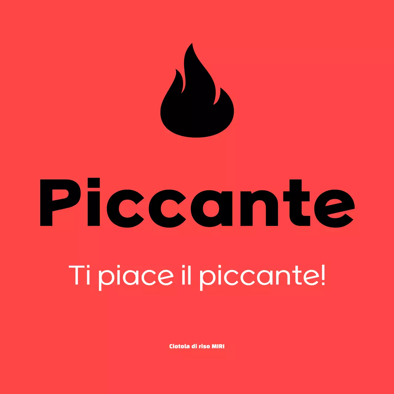 Adesivo rosso semplice piccante