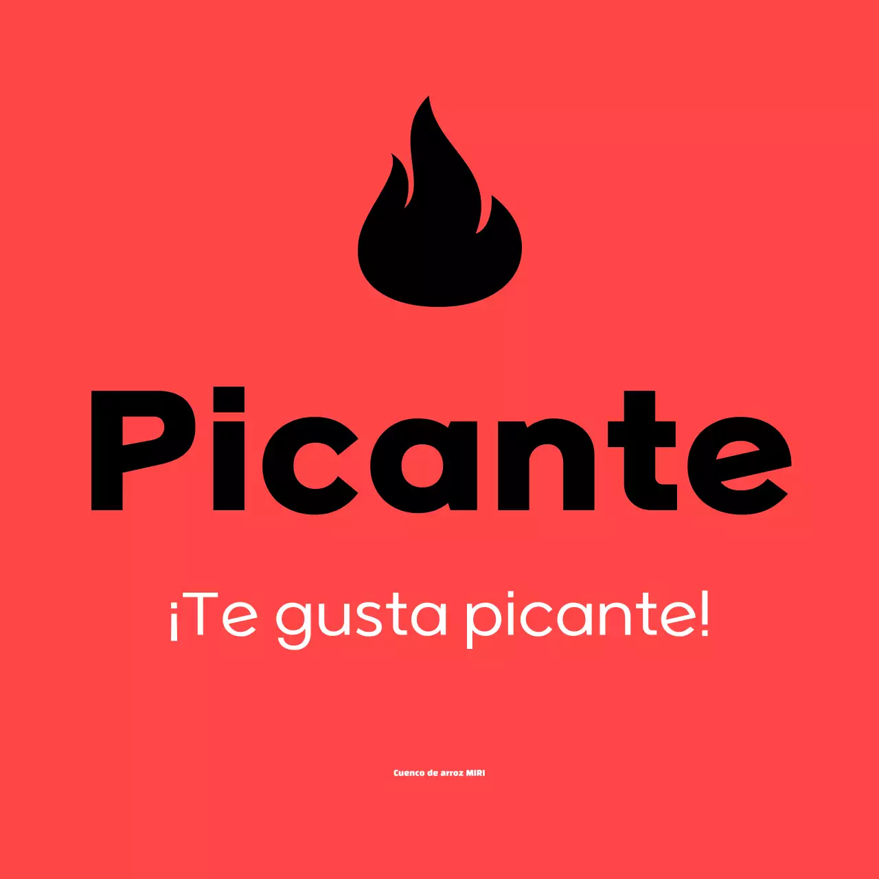 Adhesivo rojo Simple Spicy