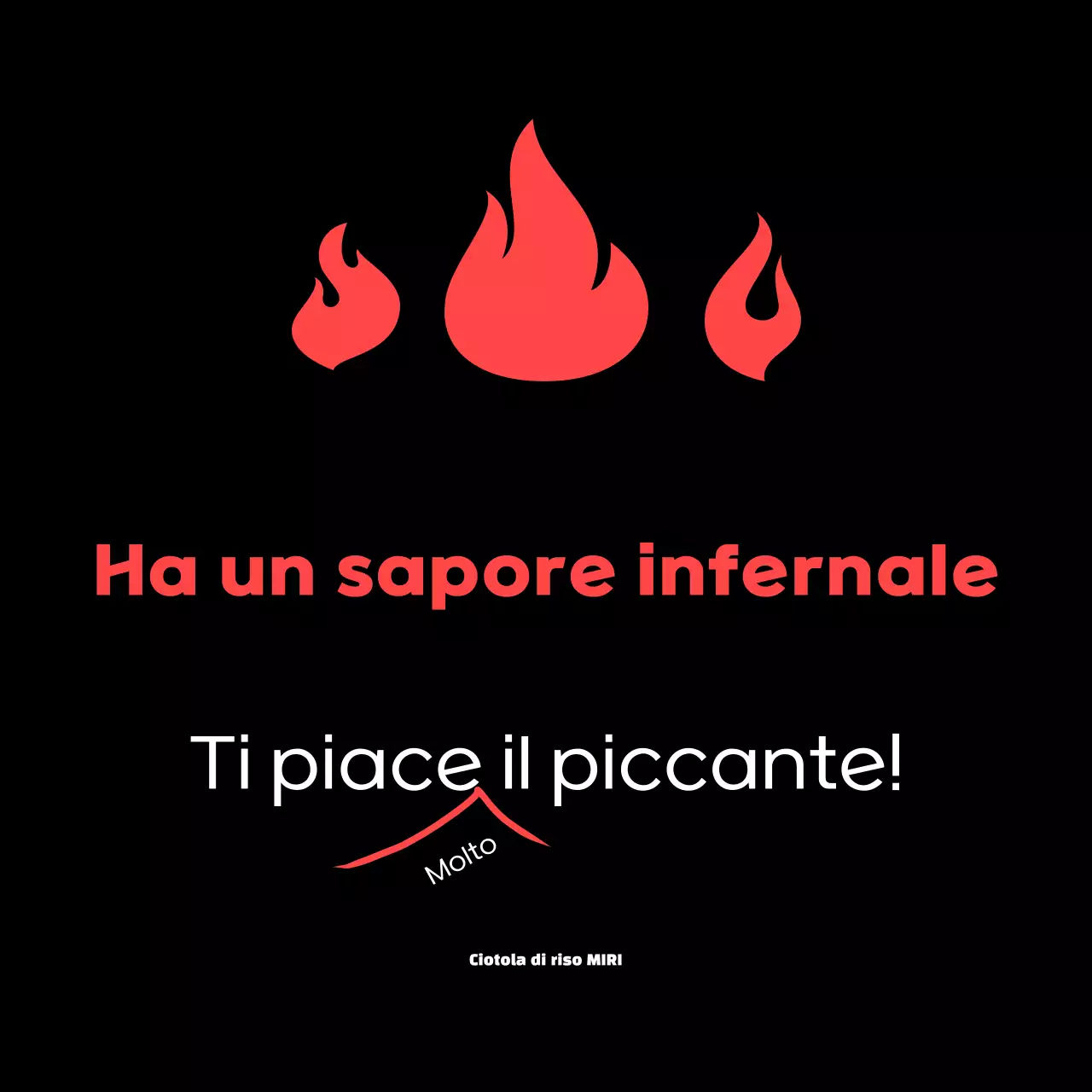 Adesivo rosso semplice piccante