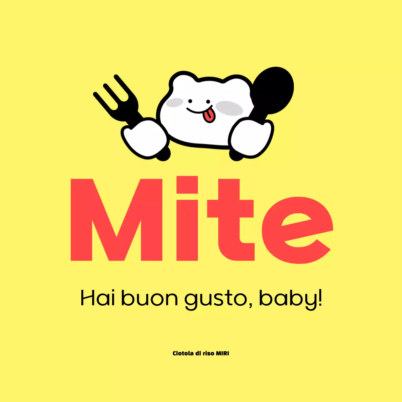 Adesivo rosso semplice piccante