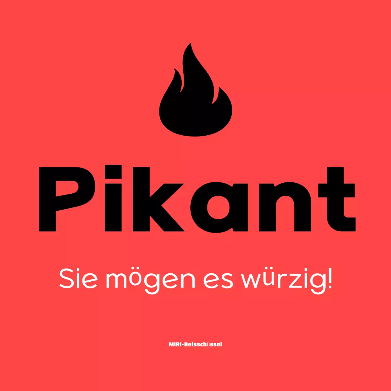 Roter einfacher würziger Aufkleber