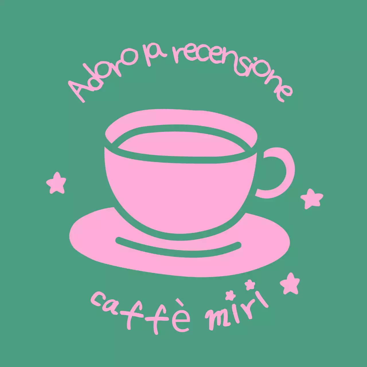 Logo del caffè semplice blu