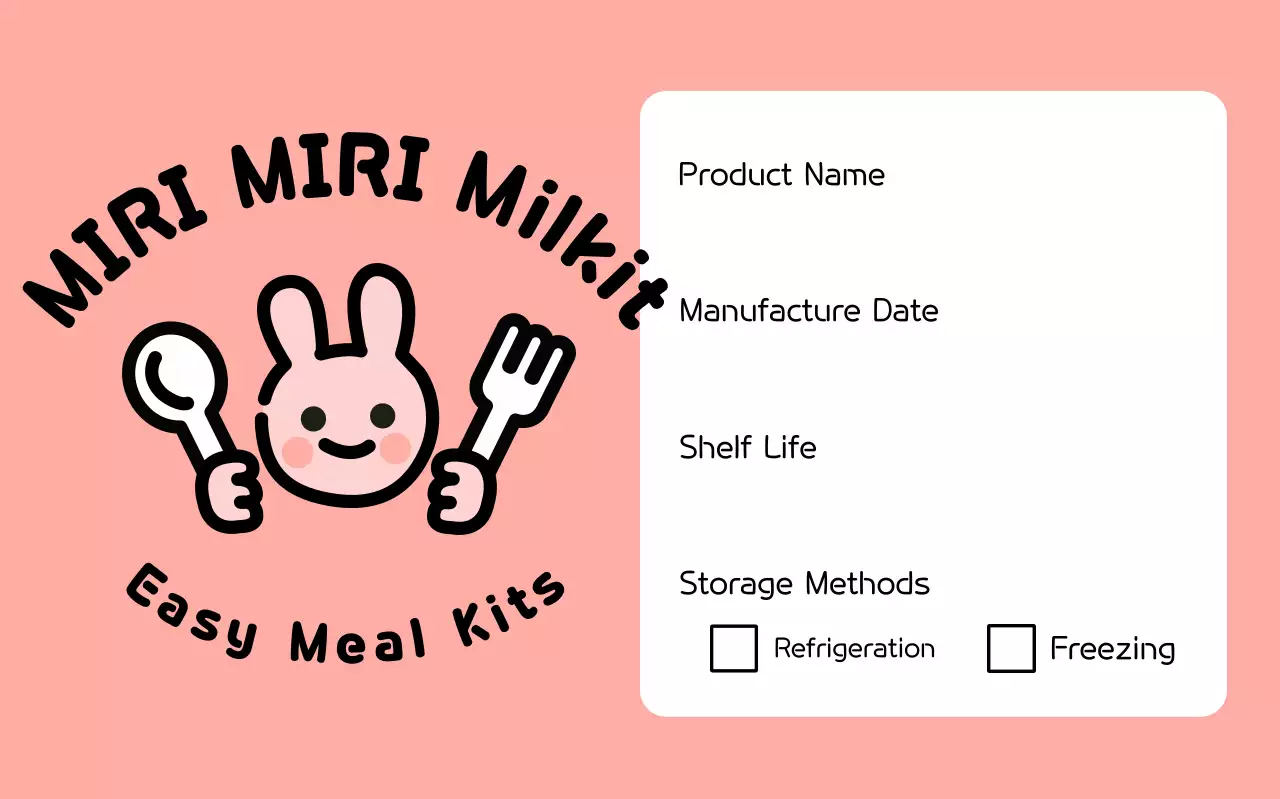 Autocolantes rosa fofos para kit de refeições