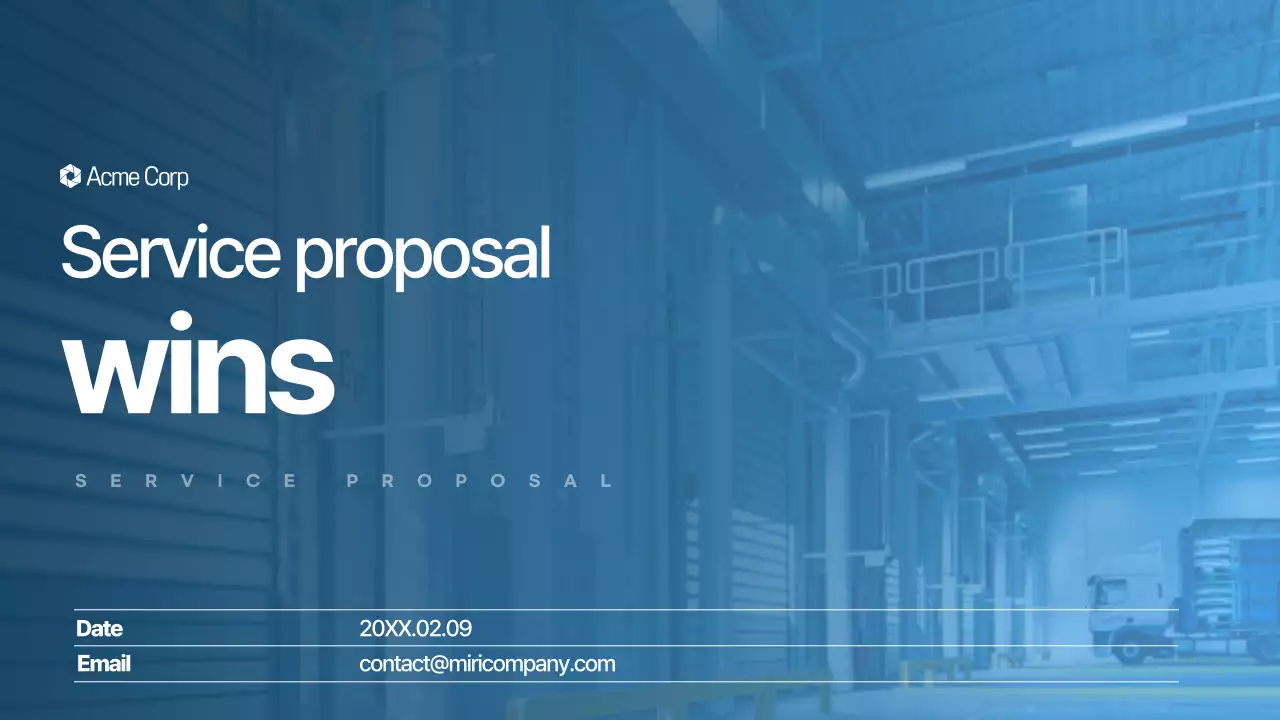 Presentasi Dokumen Proposal Layanan Profesional Biru