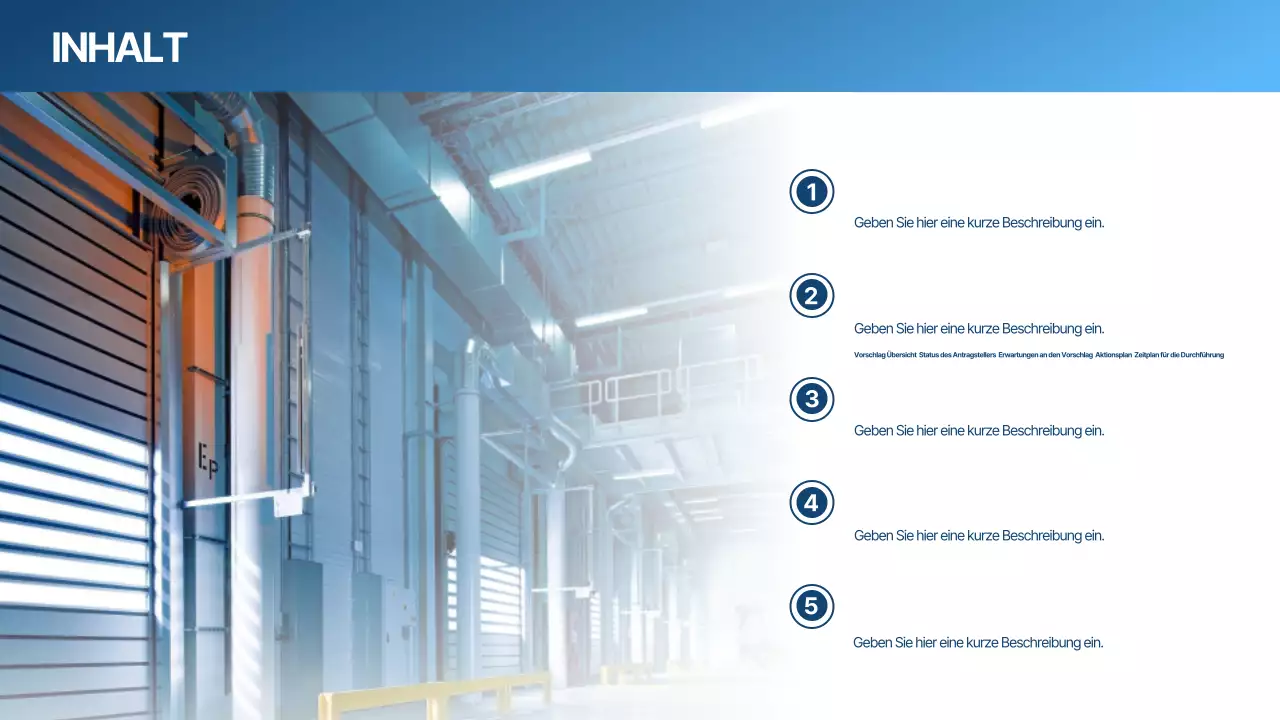 Blue Modern Vorschlagsplanung