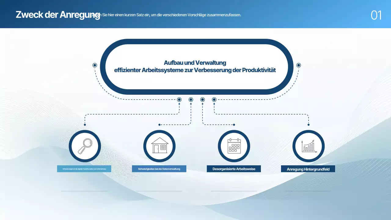 Blue Modern Vorschlagsplanung