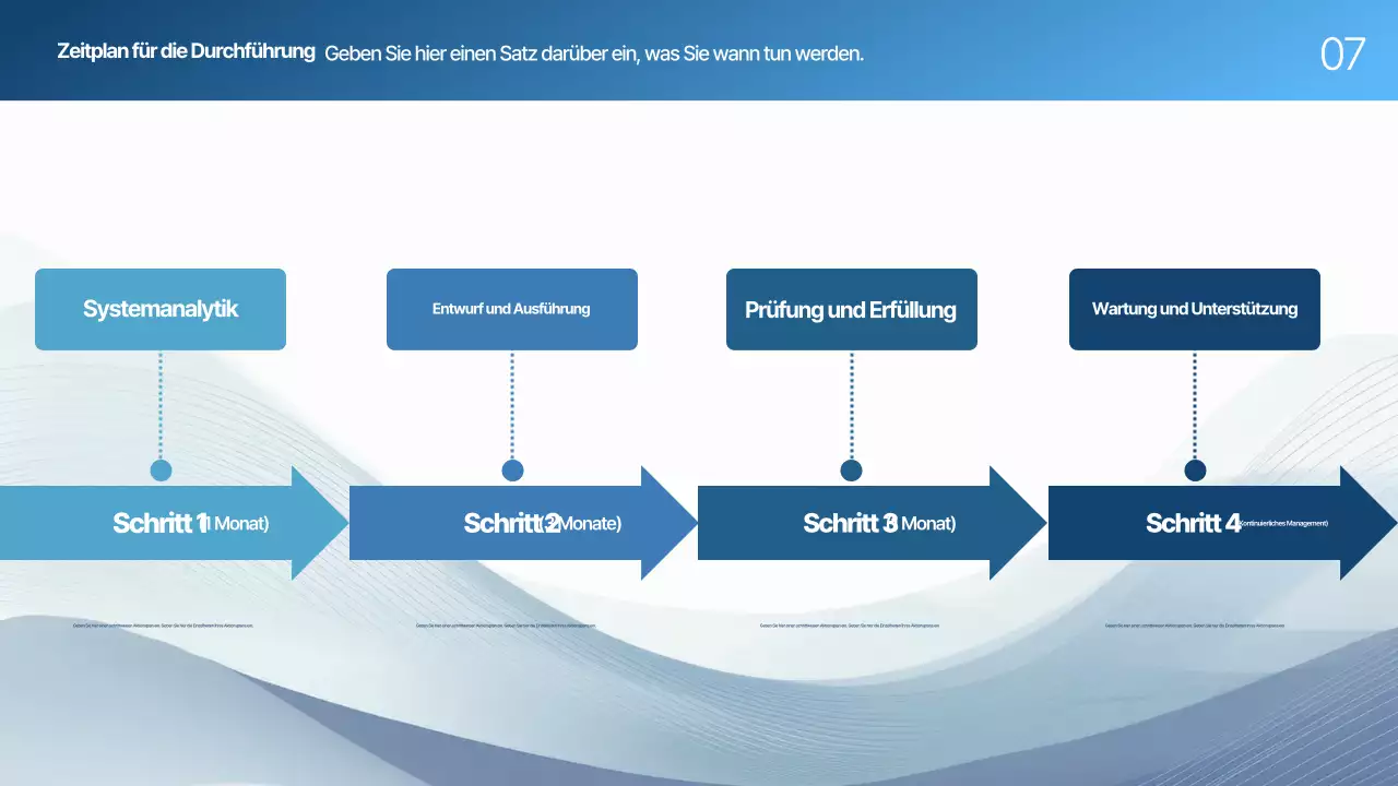 Blue Modern Vorschlagsplanung