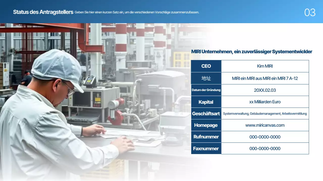 Blue Modern Vorschlagsplanung