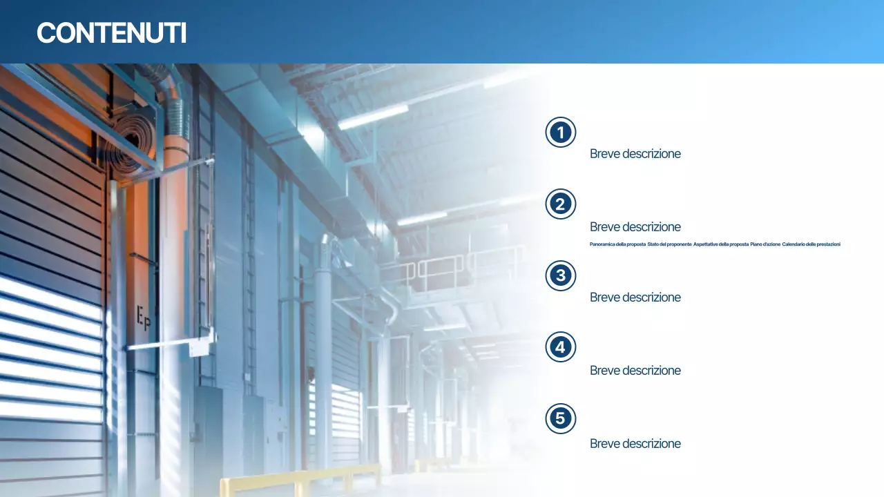 Blu Moderno Pianificazione della proposta